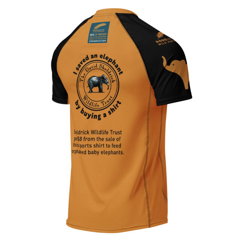 All-over print men’s rash guard, SAVE THE ELEPHANTS ("TIM") - Image 3
