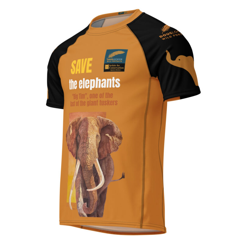 All-over print men’s rash guard, SAVE THE ELEPHANTS ("TIM") - Image 4