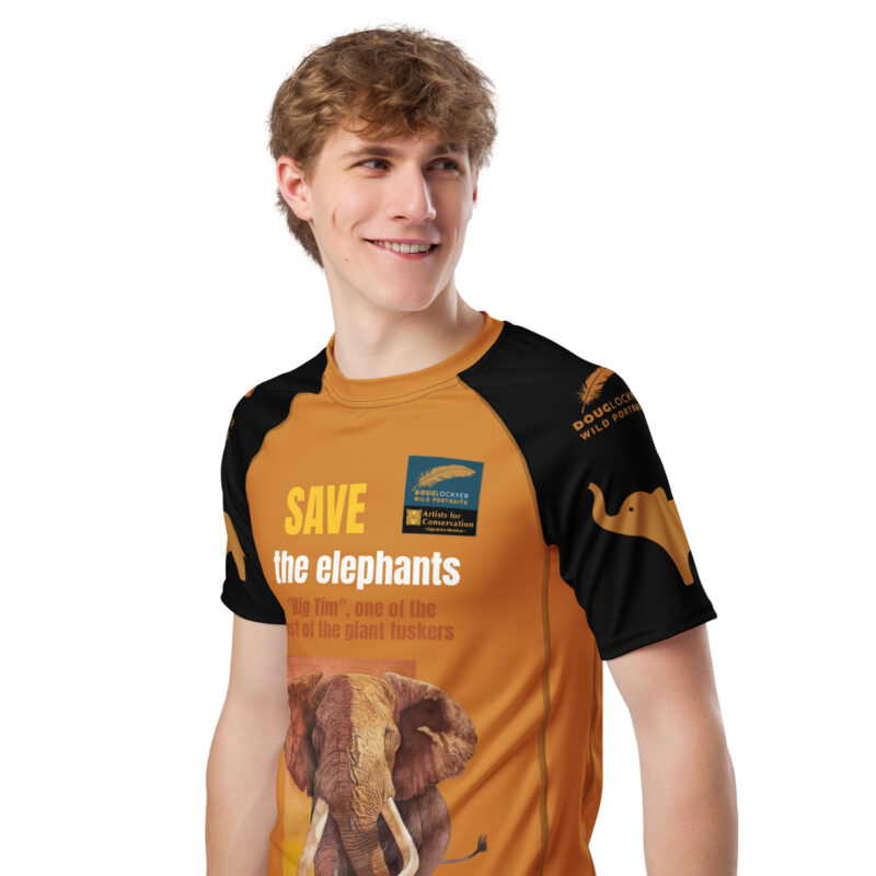 All-over print men’s rash guard, SAVE THE ELEPHANTS ("TIM") - Image 6