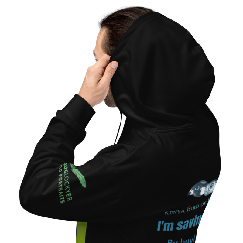 Unisex Hoodie, Save Lake Naivasha (saddle-billed stork) - Image 5