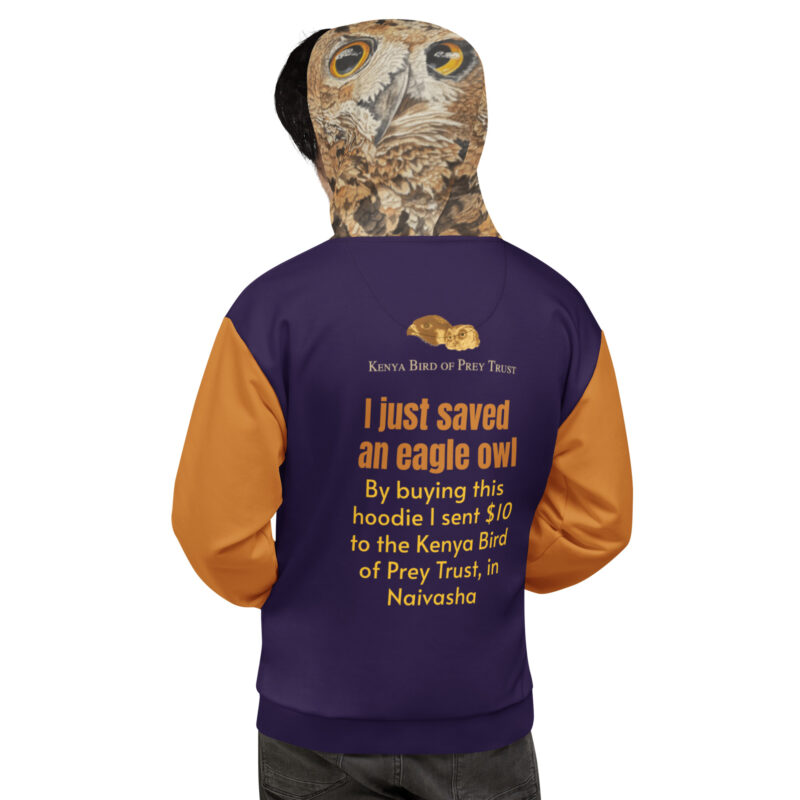 Unisex Hoodie, save the eagl eowl - Image 2