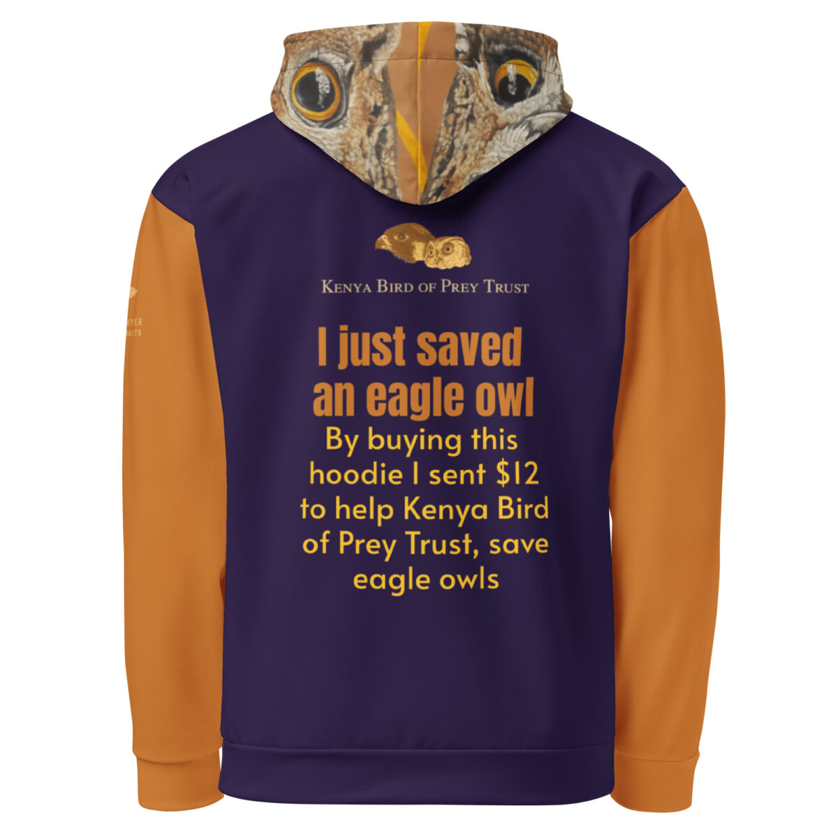 Unisex Hoodie, save the eagle owls