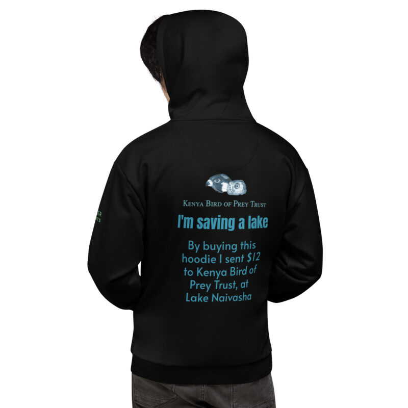 Unisex Hoodie, Save Lake Naivasha (saddle-billed stork) - Image 4