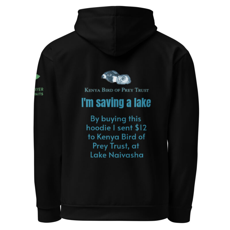 Unisex Hoodie, save Lake Naivasha (saddle-billed stork) - Image 3