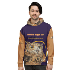 Unisex Hoodie, Eagle Owl