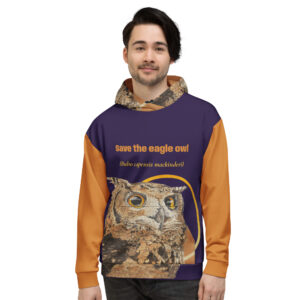 Unisex Hoodie, save the eagl eowl