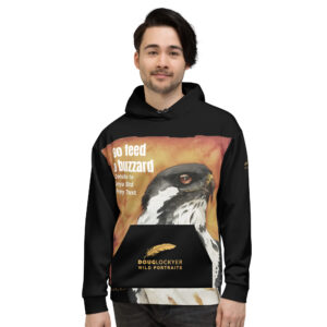 Unisex Allover Print Hoodie, Go feed a buzzard