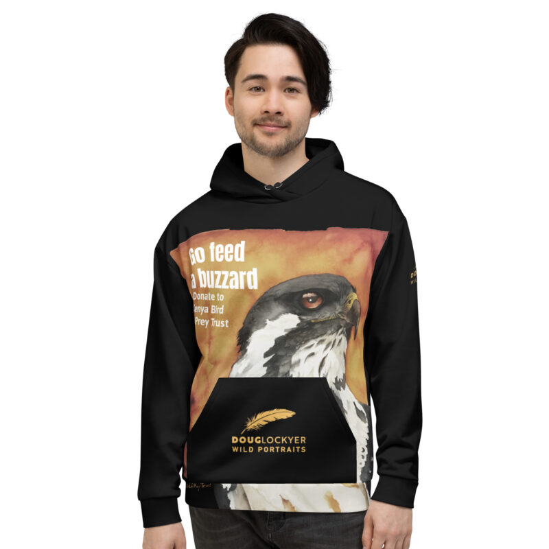 Unisex Allover Print Hoodie, Go feed a buzzard