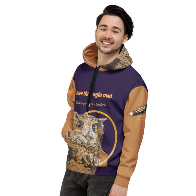 Unisex Hoodie, Eagle Owl - Image 4