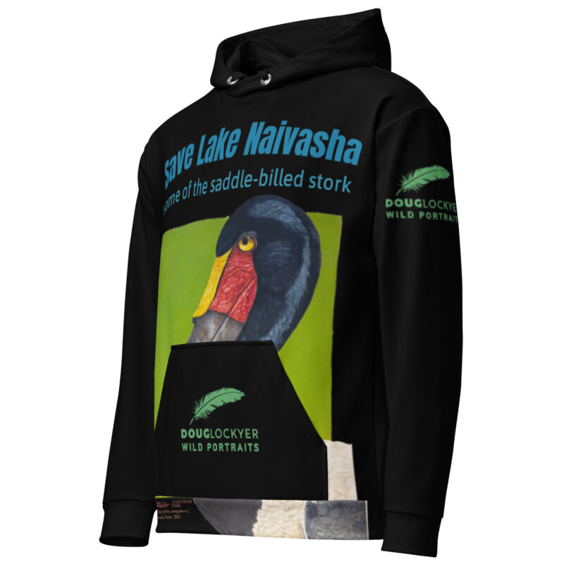 Unisex Hoodie, save Lake Naivasha (saddle-billed stork) - Image 4