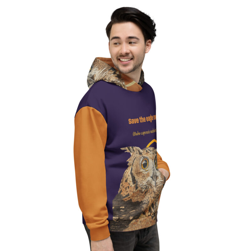 Unisex Hoodie, save the eagl eowl - Image 5