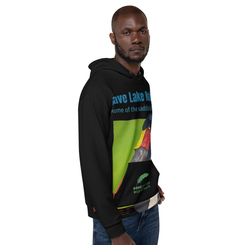 Unisex Hoodie, save Lake Naivasha (saddle-billed stork) - Image 2