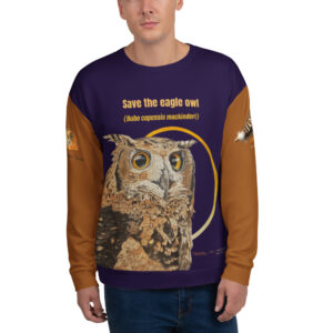 Unisex Sweatshirt, Mackinder's eagle owl
