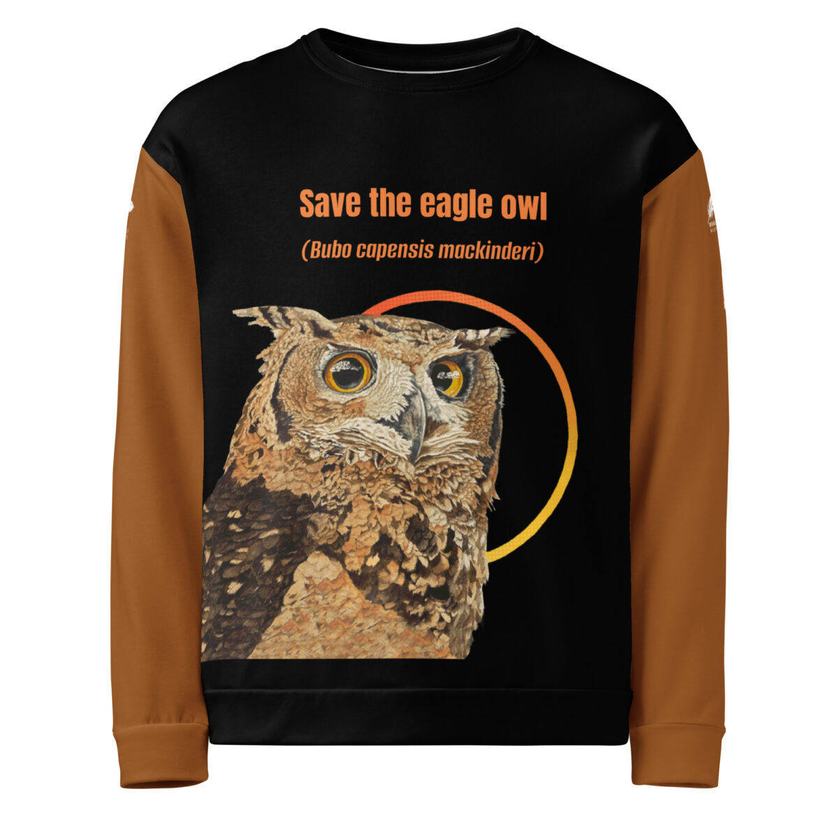 Unisex Sweatshirt, Mackinder's eagle owl - Image 8