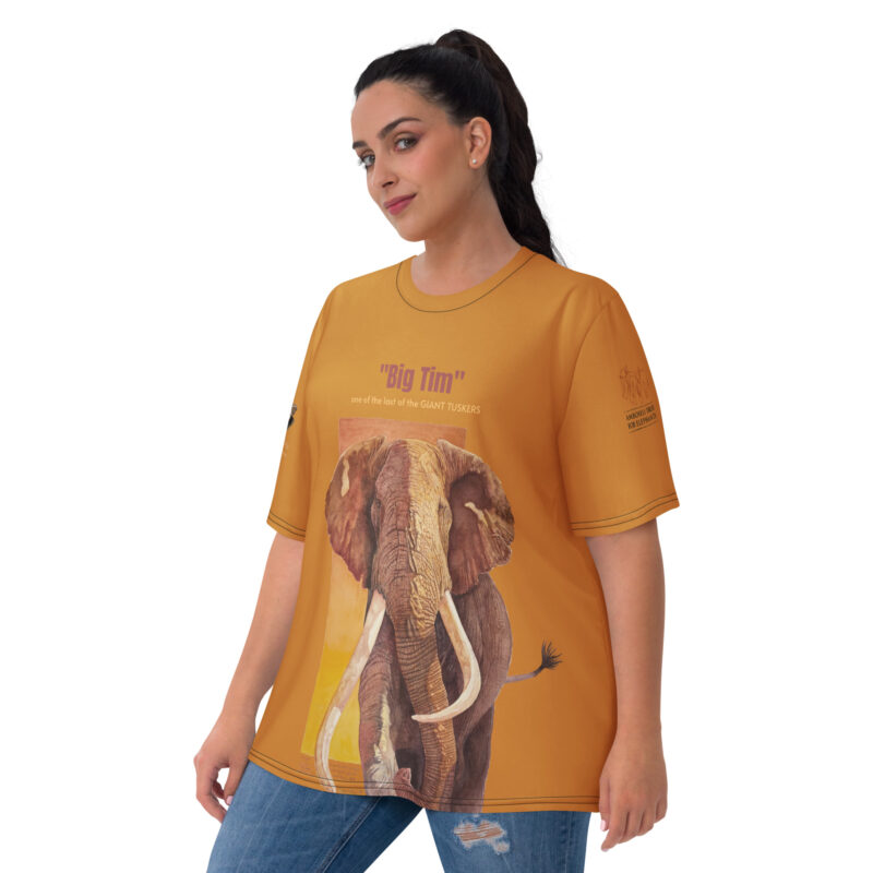 Women's T-shirt, all over print, full tan, Big Tim - Image 4