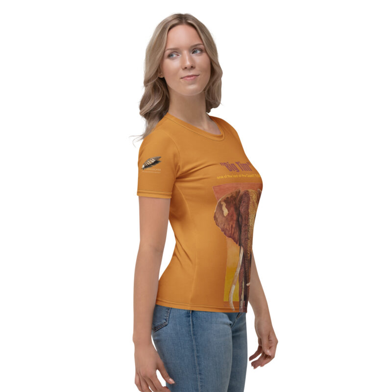 Women's T-shirt, all over print, full tan, Big Tim - Image 3