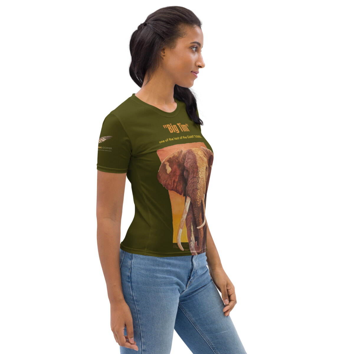 Women's T-shirt, Dk green, Big Tim - Image 3