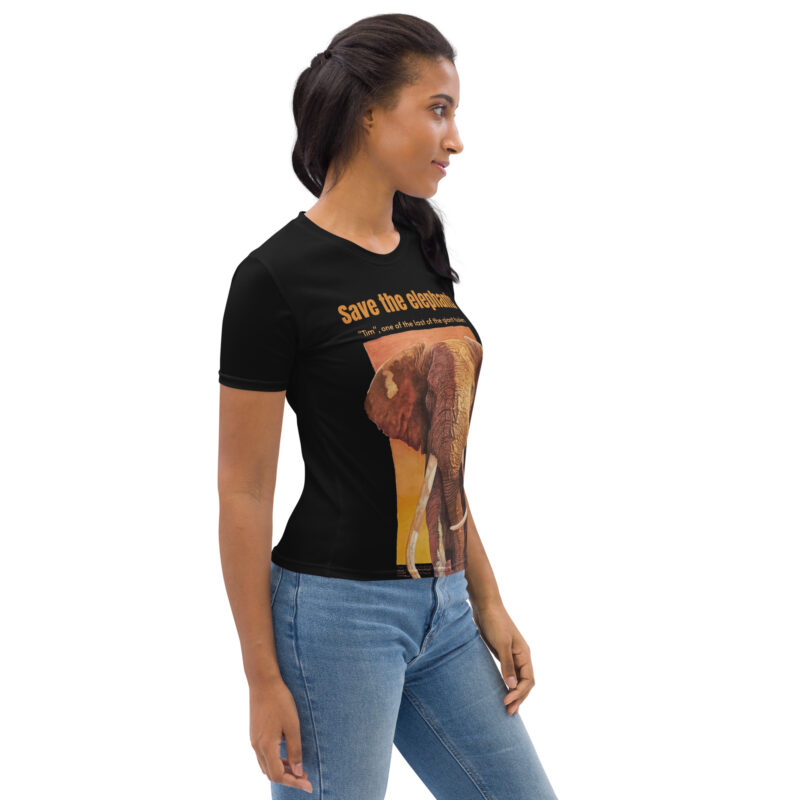 Women's T-shirt, save the elephants - Image 4