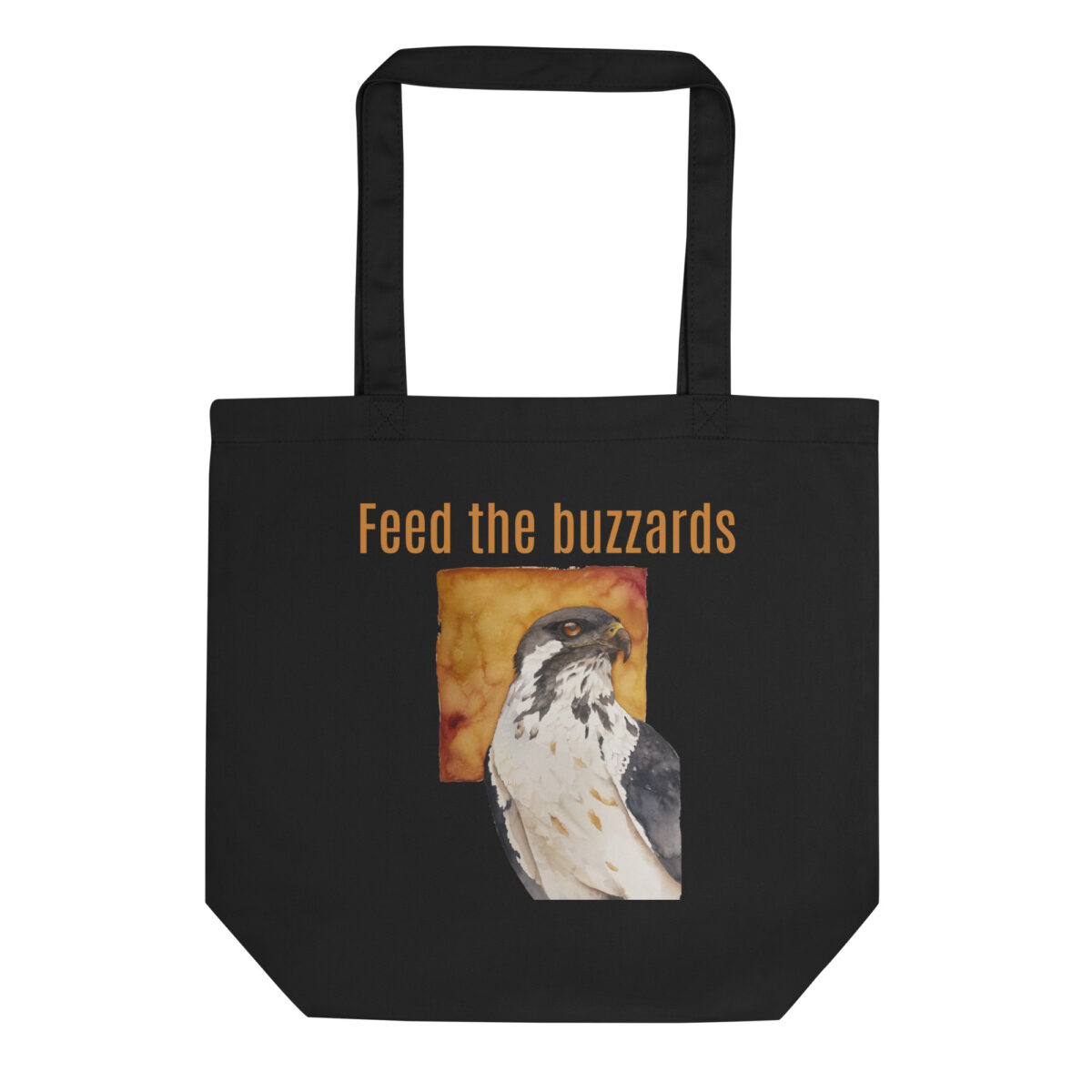 Eco Tote Bag, Feed the buzzards: "Gene"the augur byzzard, (Buteo augur)