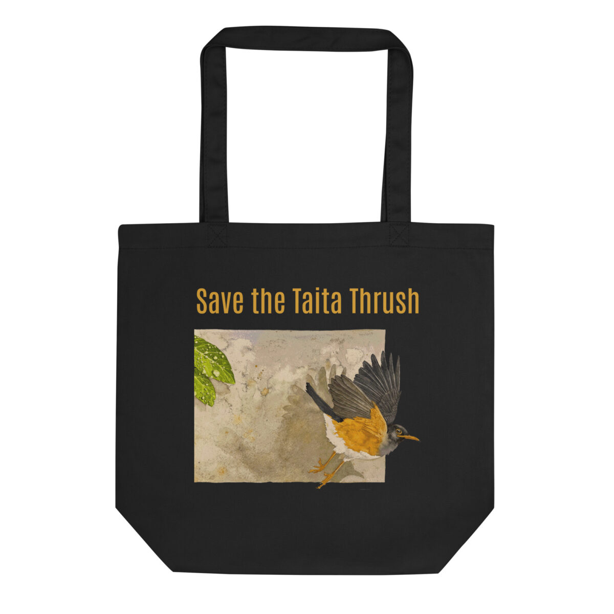Eco Tote Bag, save the Taita thrush - Image 4