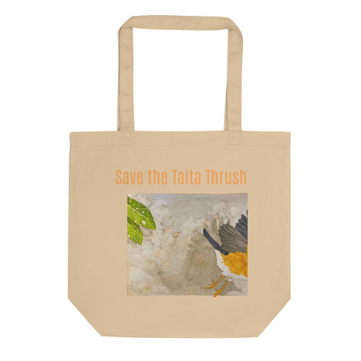 Eco Tote Bag, save the Taita thrush - Image 2