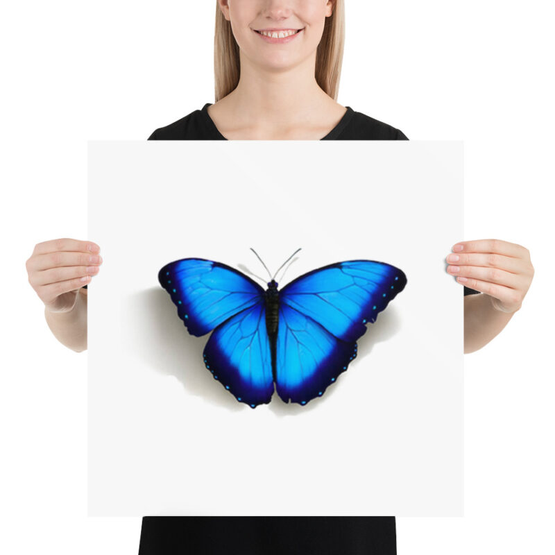 Poster, morpho butterfly, (Morpho peleides) - Image 10