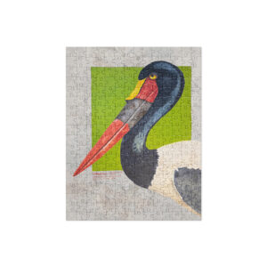 Jigsaw puzzle, saddle-billed stork