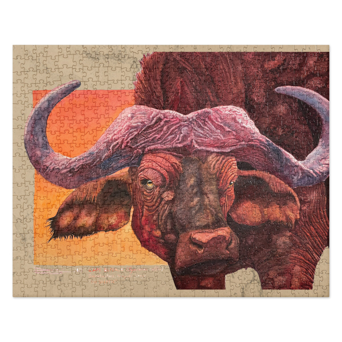 Jigsaw puzzle, Cape buffalo