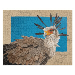 Jigsaw puzzle, "Moneypenny" the secretary bird