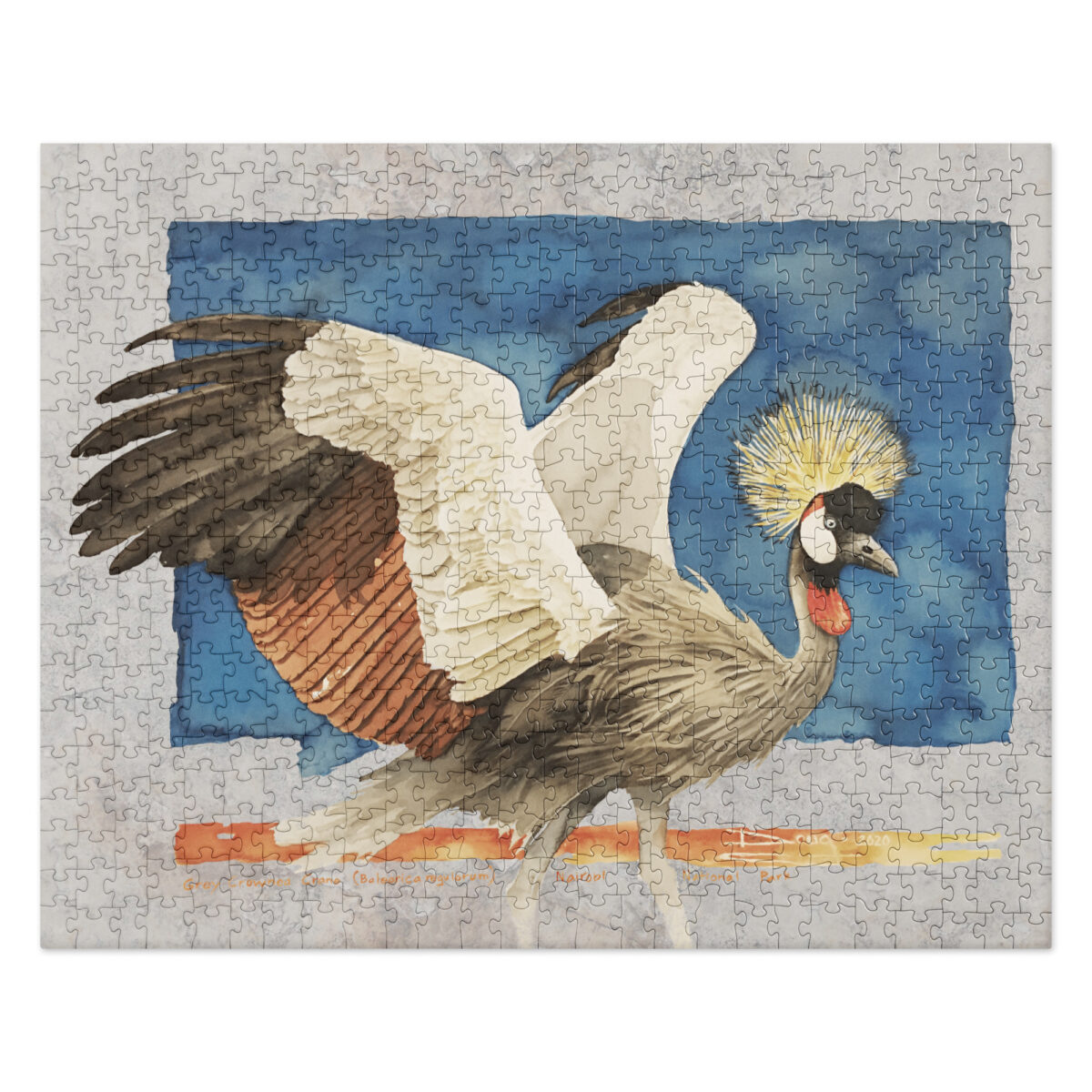 Jigsaw puzzle, Grey-crowned crane - Image 2