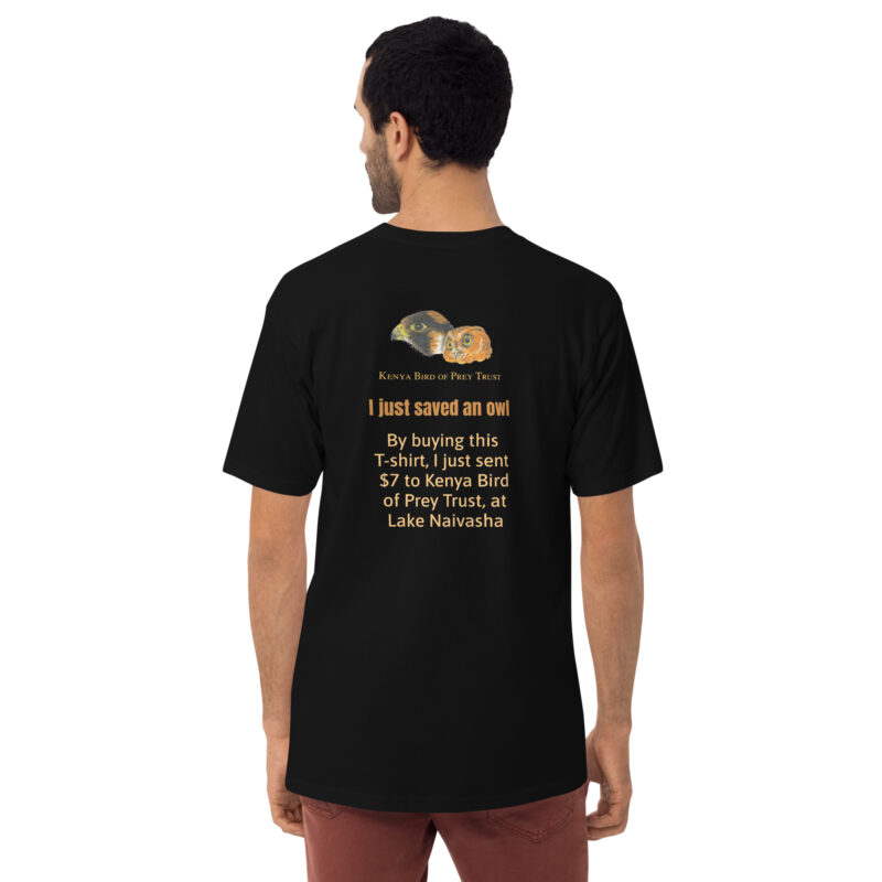 Men’s premium heavyweight tee, Eagle Owl - Image 15