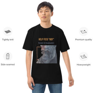 Men’s premium heavyweight tee, Eagle Owl