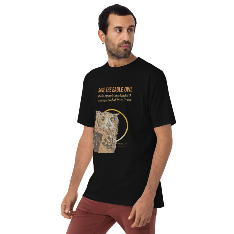 Men’s premium heavyweight tee, Eagle Owl - Image 14