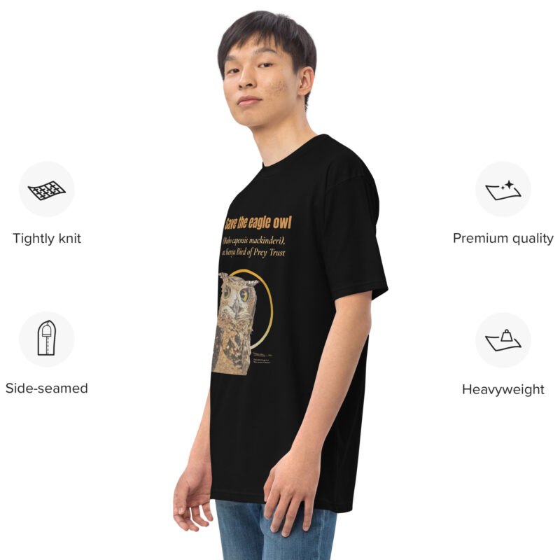Men’s premium heavyweight tee, Eagle Owl - Image 35