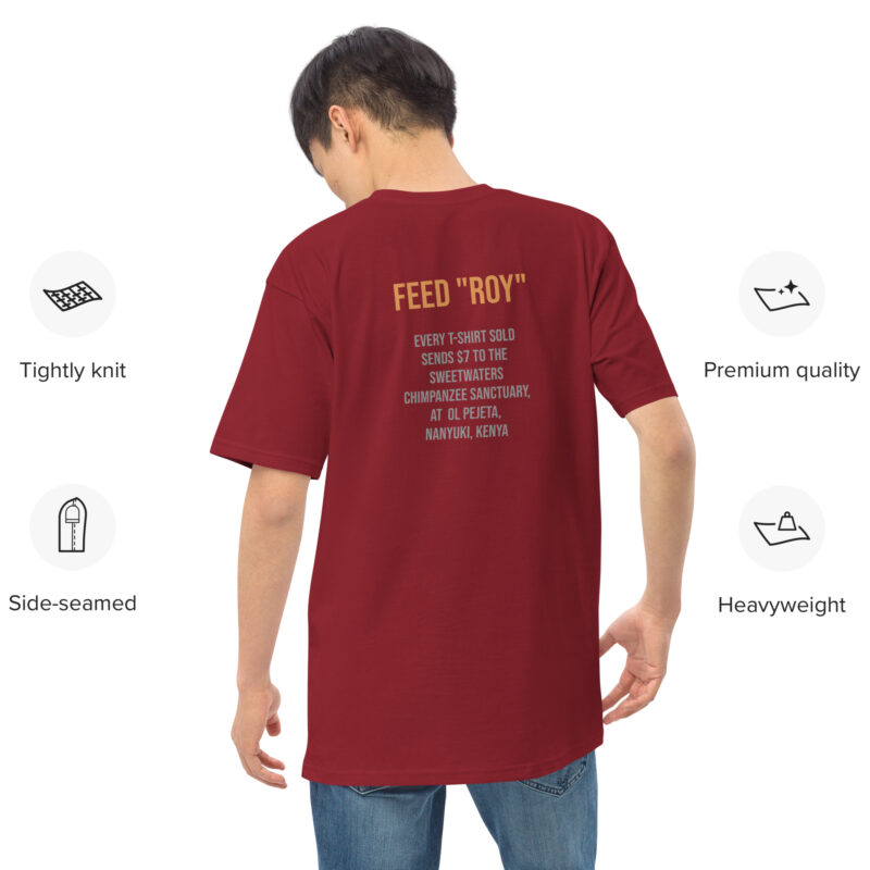 Men’s premium heavyweight tee, Eagle Owl - Image 6