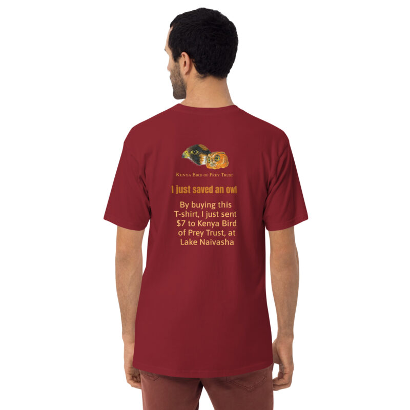Men’s premium heavyweight tee, Eagle Owl - Image 21