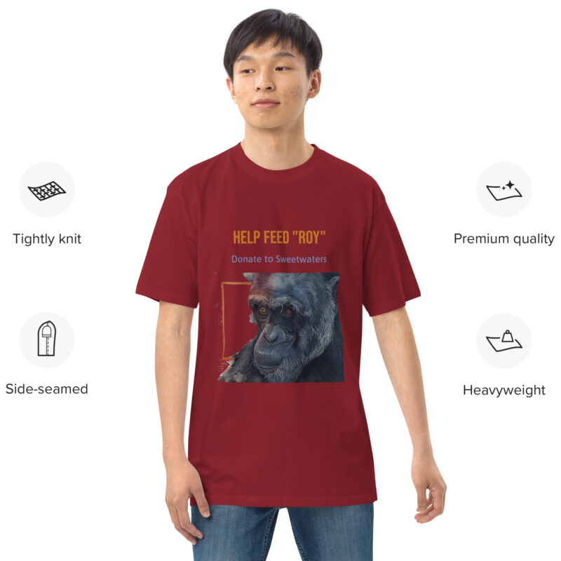 Men’s premium heavyweight tee, Eagle Owl - Image 5