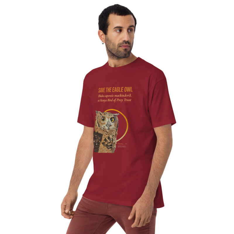 Men’s premium heavyweight tee, Eagle Owl - Image 20