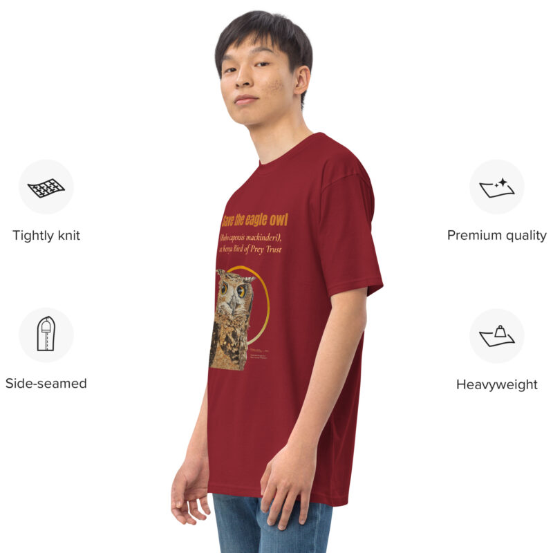 Men’s premium heavyweight tee, Eagle Owl - Image 40