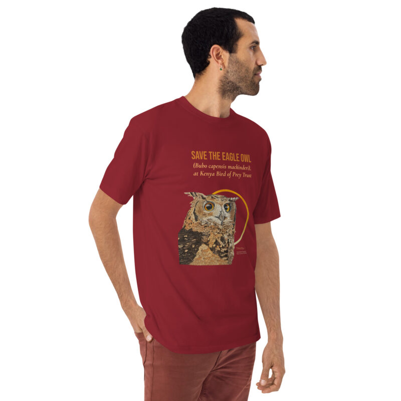 Men’s premium heavyweight tee, Eagle Owl - Image 19
