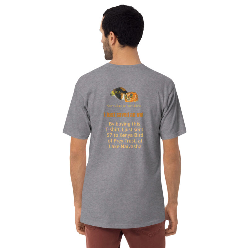 Men’s premium heavyweight tee, Eagle Owl - Image 25