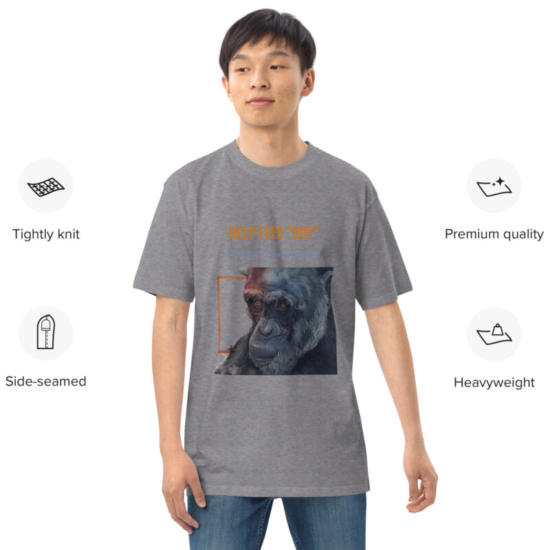 Men’s premium heavyweight tee, Eagle Owl - Image 7