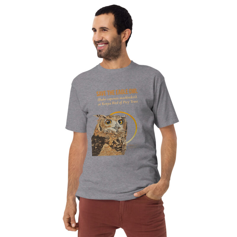 Men’s premium heavyweight tee, Eagle Owl - Image 22