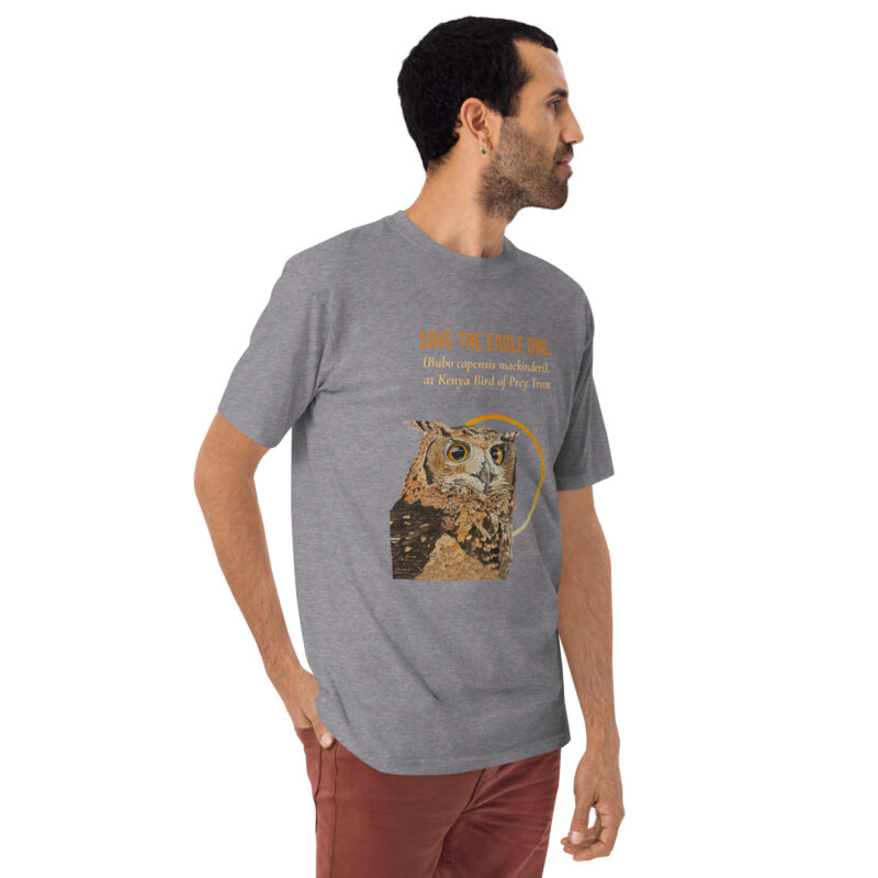 Men’s premium heavyweight tee, Eagle Owl - Image 23