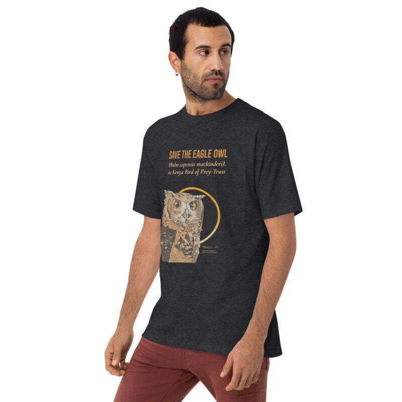 Men’s premium heavyweight tee, Eagle Owl - Image 17