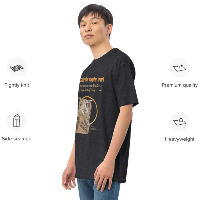 Men’s premium heavyweight tee, Eagle Owl - Image 37