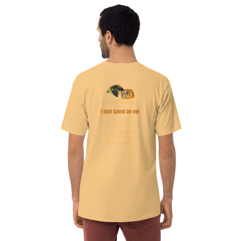 Men’s premium heavyweight tee, Eagle Owl - Image 29