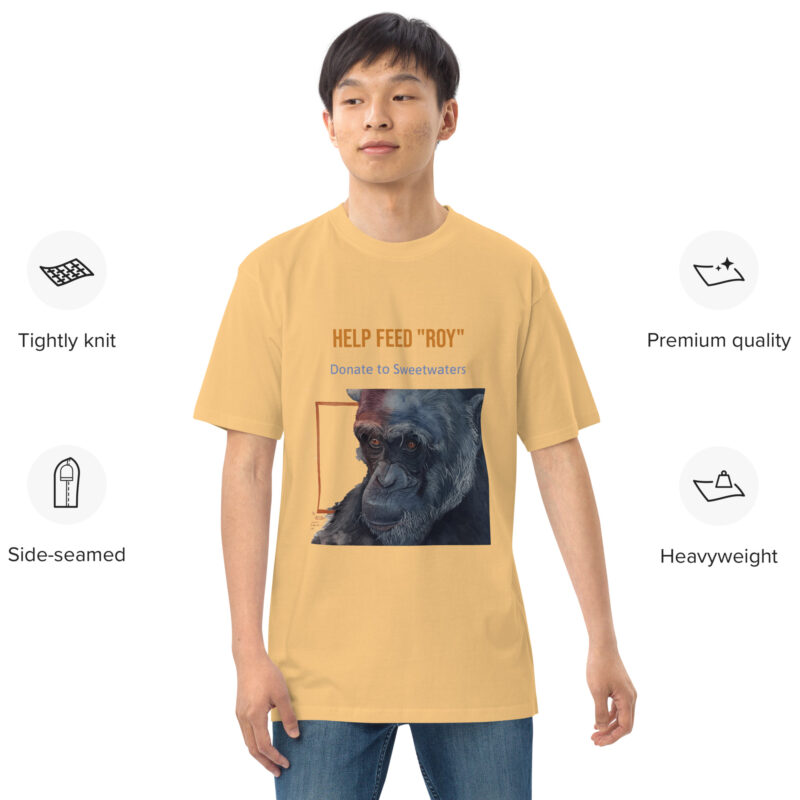 Men’s premium heavyweight tee, Eagle Owl - Image 9