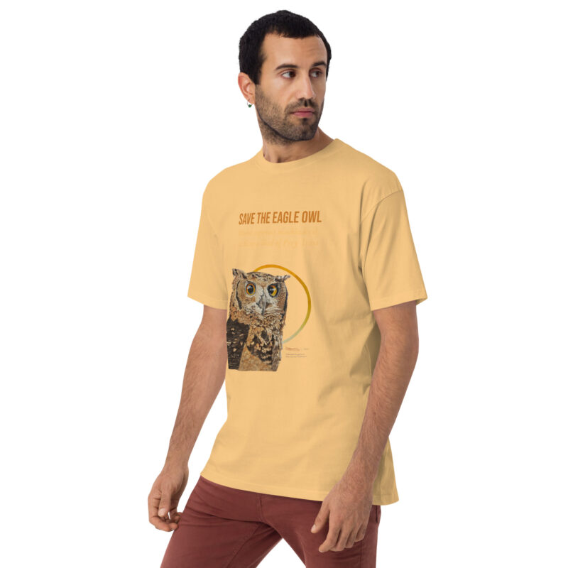 Men’s premium heavyweight tee, Eagle Owl - Image 28