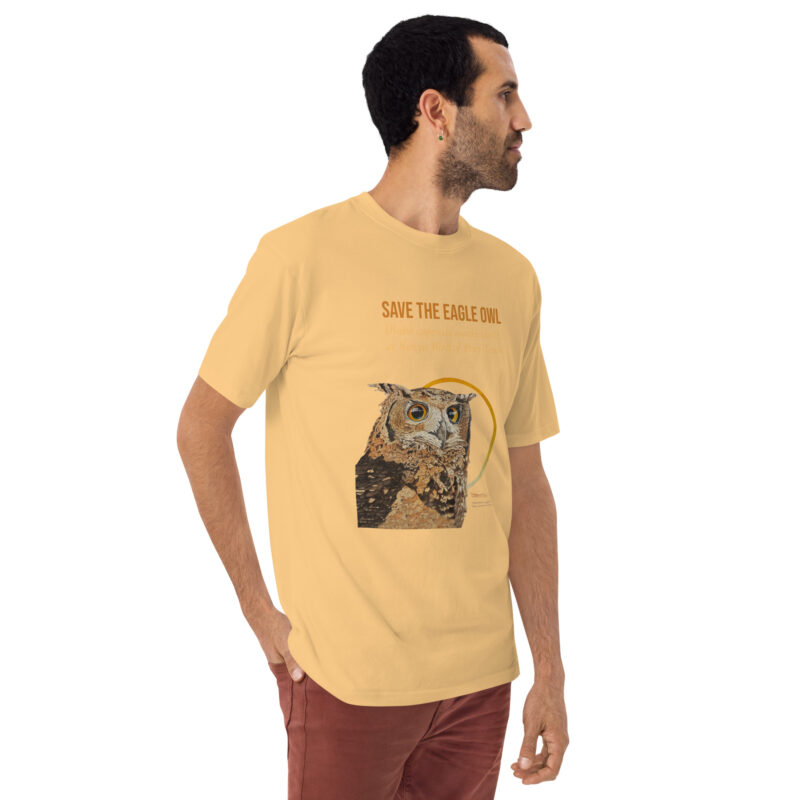 Men’s premium heavyweight tee, Eagle Owl - Image 27